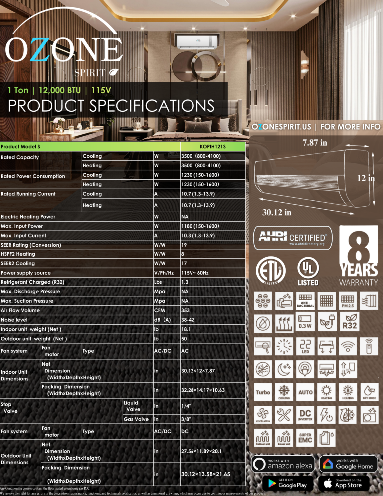 12K &mdash; specifications
